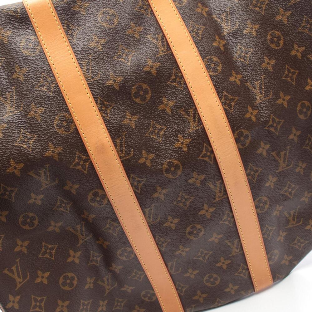 LOUIS VUITTON Brown Monogram Leather Keepall 45 Boston Bag - Picture 6 of 8